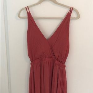 Lulus LOST IN PARADISE RUSTY ROSE MAXI DRESS